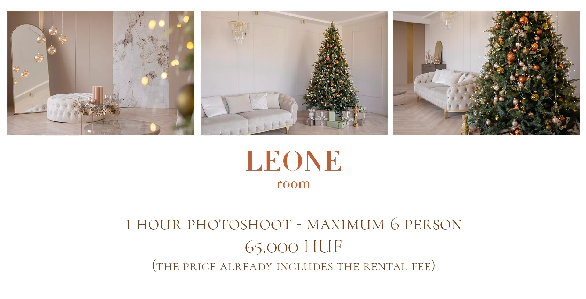 Christmas photoshoot in Budapest at Studio - Leone