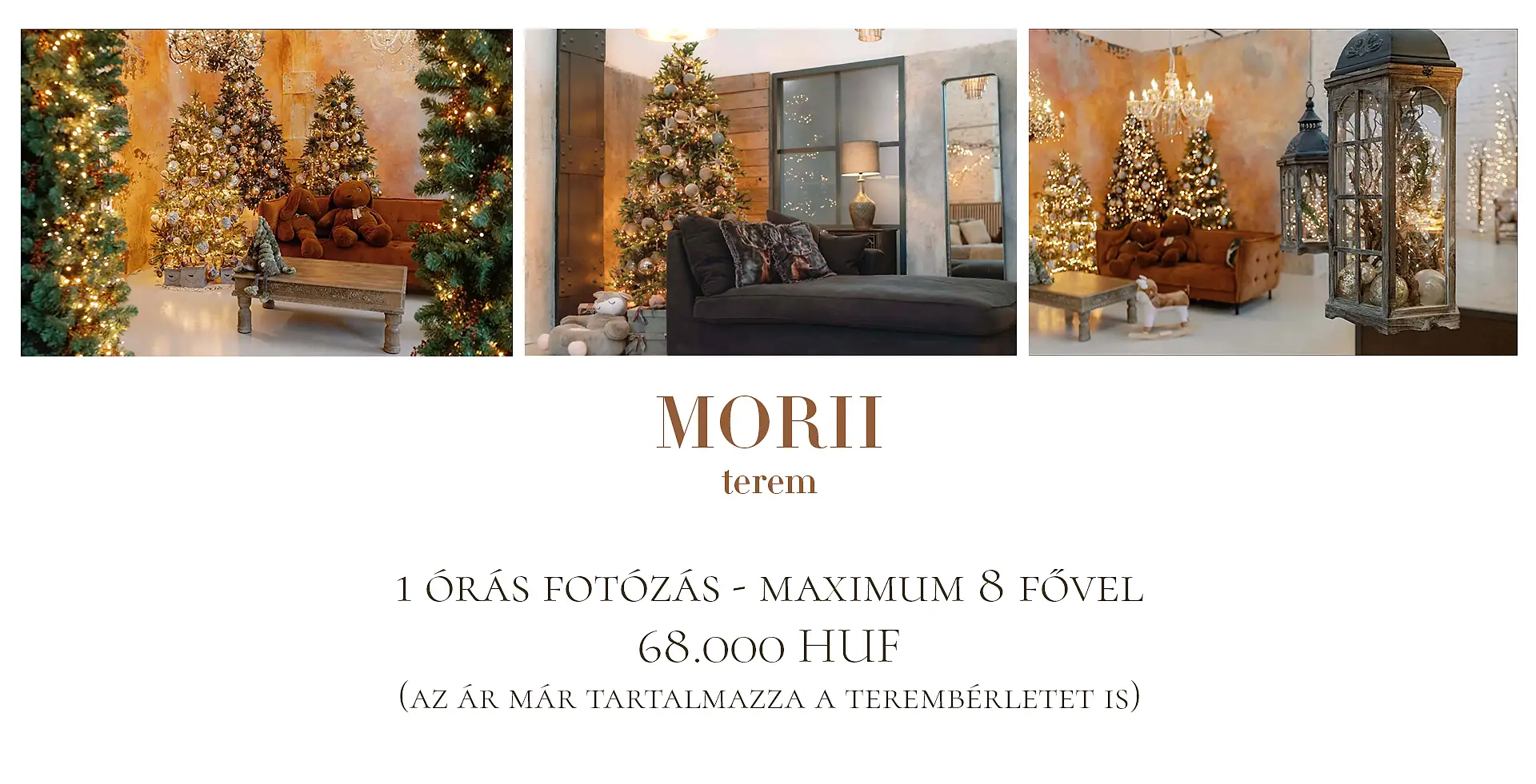 Karácsonyi fotózás - Budapest legszebb stúdióiban