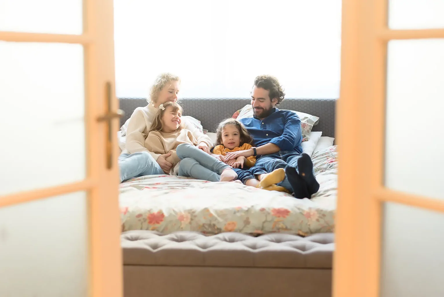 Otthoni családi fotózás - Lifestyle stílus - Budapest